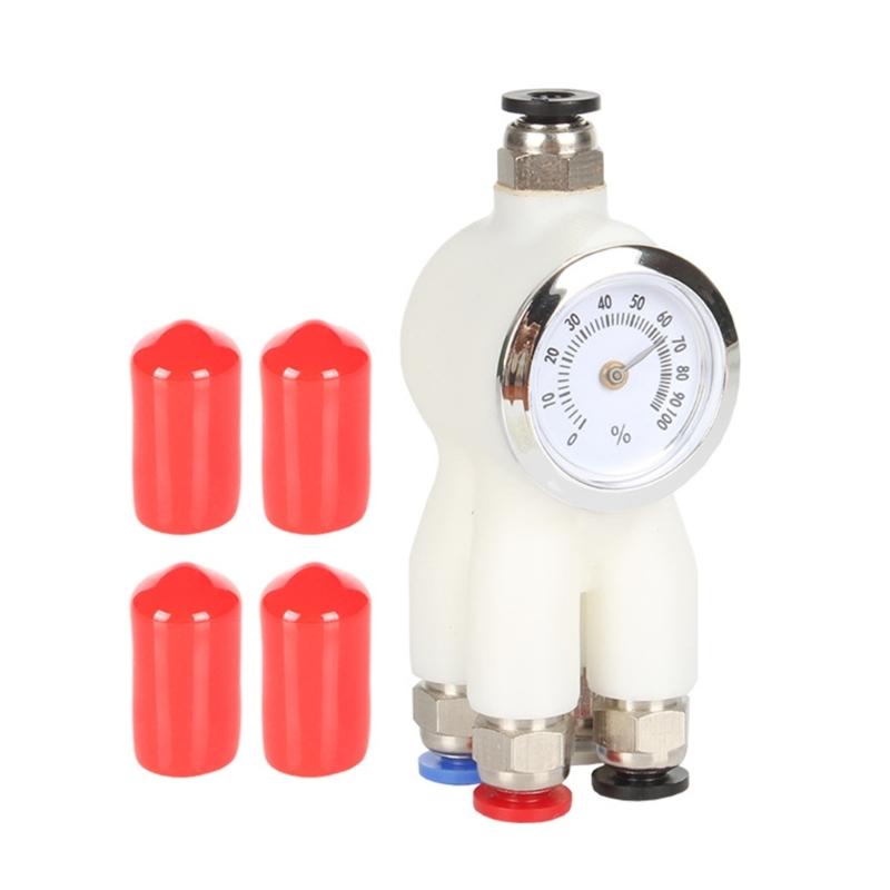 

Quick Release 4 Way Filaments Adapter 4 in 1 Feed Tube Connector for P1P P1S X1C 3D Printing Machines Enhances Feed 1