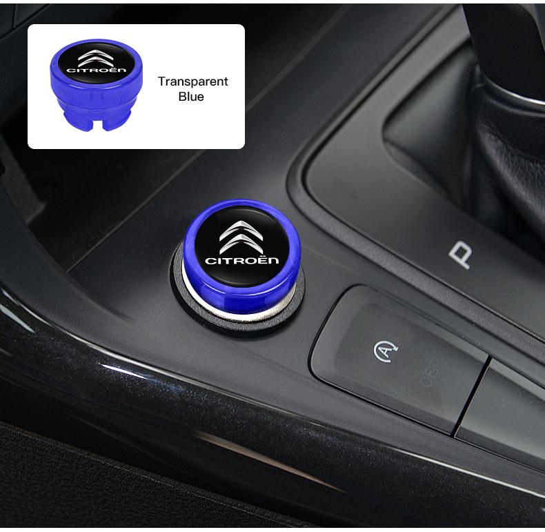 Car Cigarette Lighter Cover DustProof Decoration Cap For Citroen Cross Berlingo Xsara Grand Picasso Jumper Cactus Saxo Jumpy C8