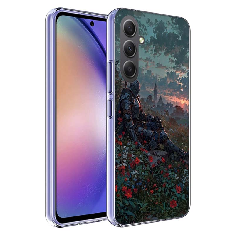 Flower Knight of the Light Phone Case for Samsung A17 A37 A57 A07 A16 A26 A36 A56 A06 A02S A12 A22 A32 A52S A04S A14 A24 A34 A54