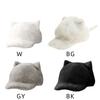 Women Baseball Hat Cartoon Kitten Ear Lovely Ear Fun Furry Hat for Idol Concert Shows Breathable Hat for Adults