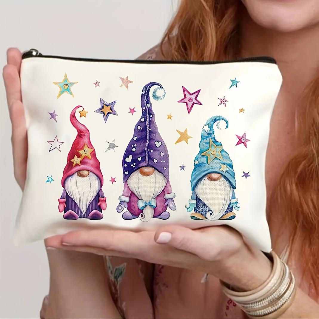 

Canvas Cosmetic Travel Bag With Zipper, Makeup Pouch Toiletry Bag, Pencil Case Canvas