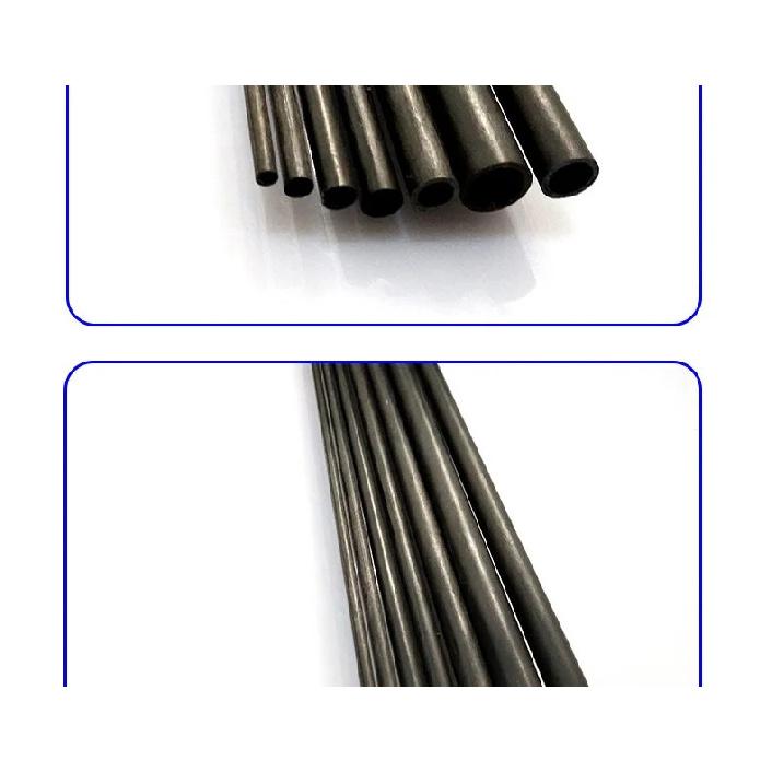10pcs 2-10mm/0.5meter Carbon Fiber Hollow Tube Kite Model 2mm 2.5mm 3mm 4mm 5mm 6mm 7mm 8mm 9mm 10mm High Quality