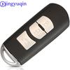 Jingyuqin 3 Tasten Smart Key Shell für MAZDA M2 M3 M5 M6 CX-3 CX-5 Demio Axela Premacy Atenza Auto Remote Keyless Fall fob