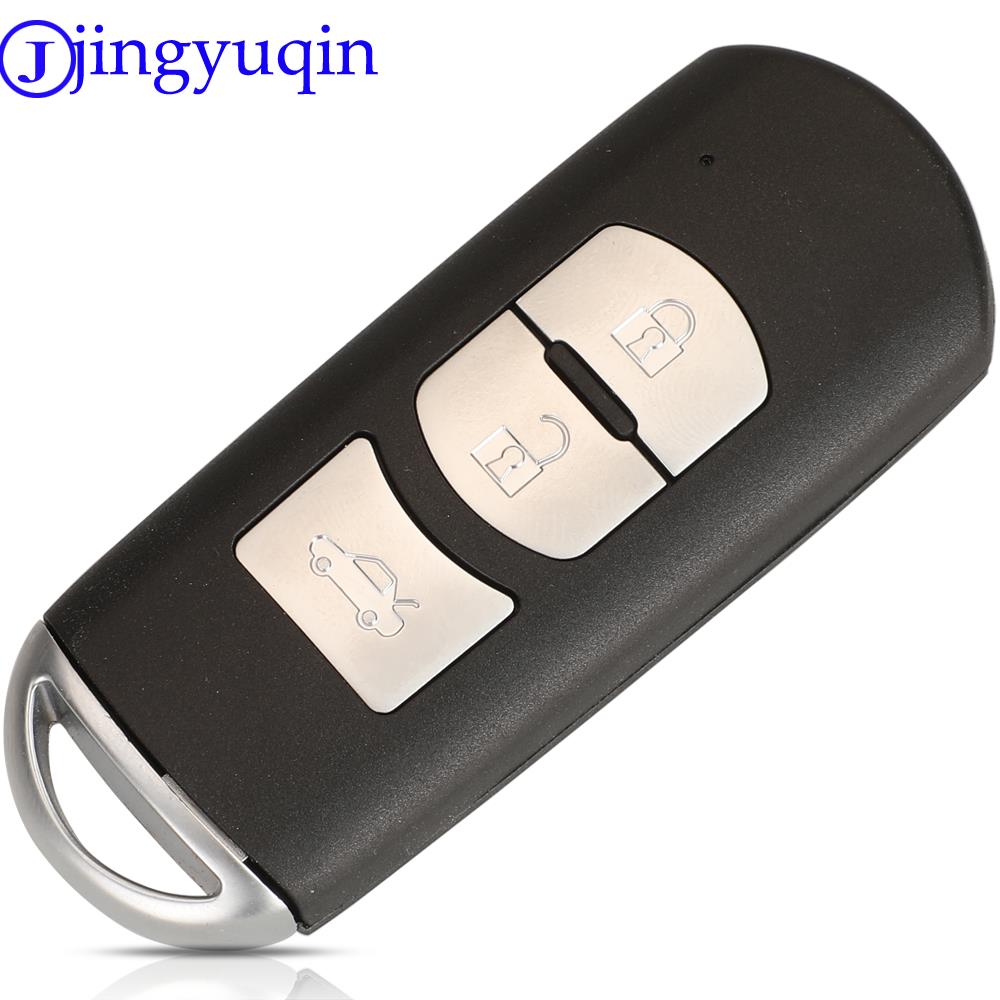 Jingyuqin 3 Tasten Smart Key Shell für MAZDA M2 M3 M5 M6 CX-3 CX-5 Demio Axela Premacy Atenza Auto Remote Keyless Fall fob