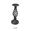 American Retro Candlestick Ornament Hollowed Out Black Valentine's Day Table Wedding Candlelight Dinner Prop Decoration Cup
