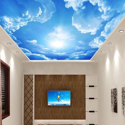 3d Deckentapete Blauer Himmel Weiße Wolken Wandbild Wohnzimmer Schlafzimmer Innendecken Wandbilder