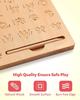 Wooden Letters Practicing Board Double-Sided Alphabet Tracing Tool Learning To Write ABC Educational Toy for Preschool 3 4 5 Years Old Kids