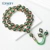 Electroplated Star & Moon Islamic Prayer Beads Bracelet - Hui Muslim Middle Eastern Accessory