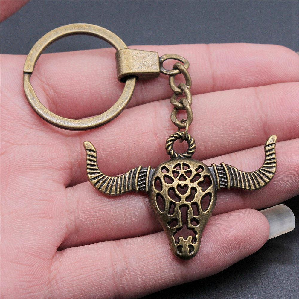 Cat Dog Rabbit Cute Pets Trio Antique Bronze Metal Keychain Best Seller Gift for Animal Lovers
