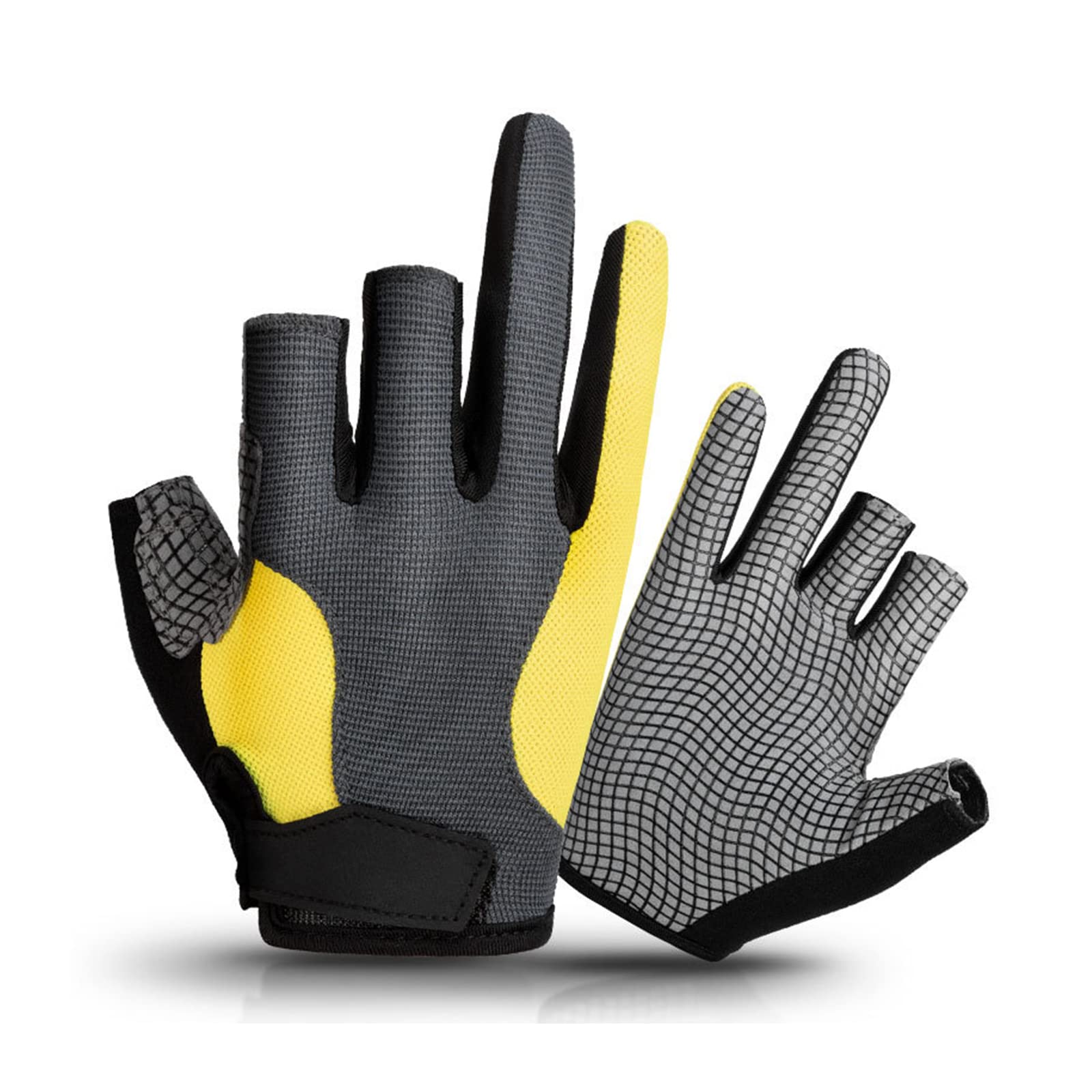 

SunGoddy Fishing for Spring and Unisex for Men and Women Gloves, 3-Piece Cut, Non-Slip, Breathable, Summer,
