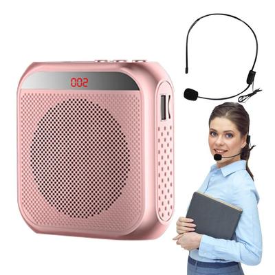 8W Voice Amplifier Megaphone Portable 2200mA Rechargeable Audio Speaker Loudspeaker With Microphone For Teachers Tour Guide