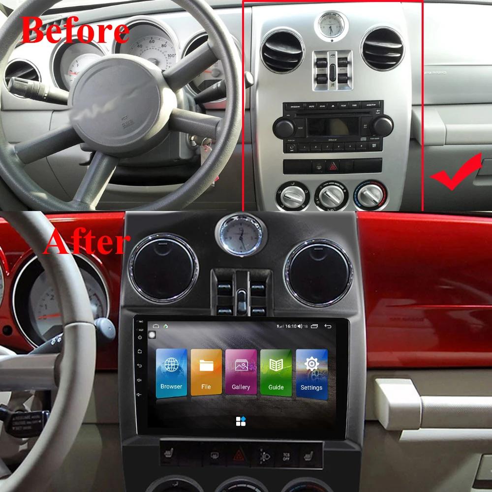 Car Radio For Chrysler PT Cruiser 2000-2010 4G WIFI Navigation GPS 2DIN Multimedia Player Stereo BT Carplay Android Auto No DVD