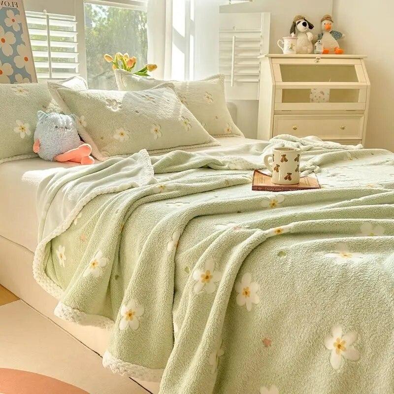 Kaufe Fleecedecke Bett Plaid Flauschige Decke für Sofa Decken Stich Überwurf Decken für Winter Kostenloser Versand Tagesdecke auf dem Bett zum Preis ab 35