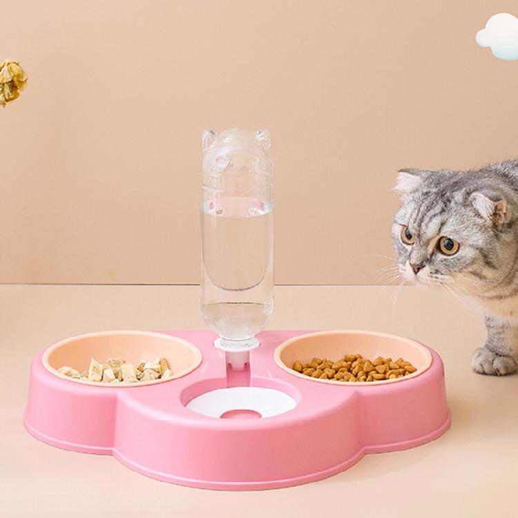 Pet Automatic Feeder and Waterer Detachable Waterer + Anti-overturning Bowl