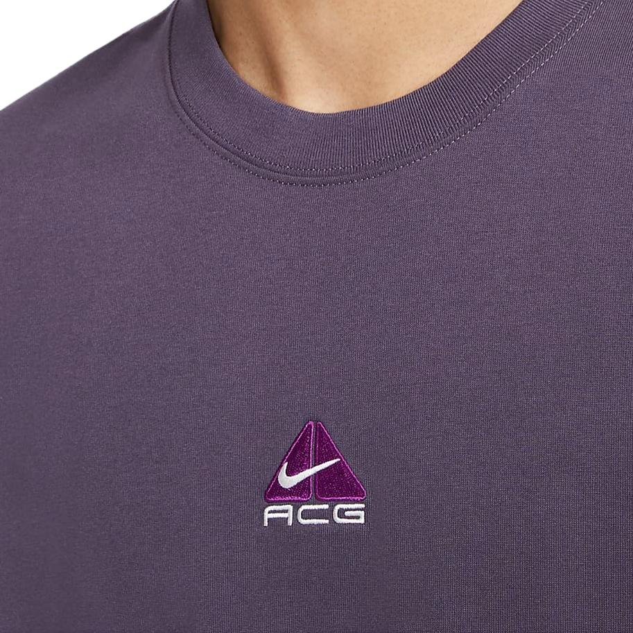 Nike ACG Series Quick-Drying Soft Comfortable Breathable Fitted Short Sleeve T-Shirt Men Tops Dark-Purple DQ1816-573