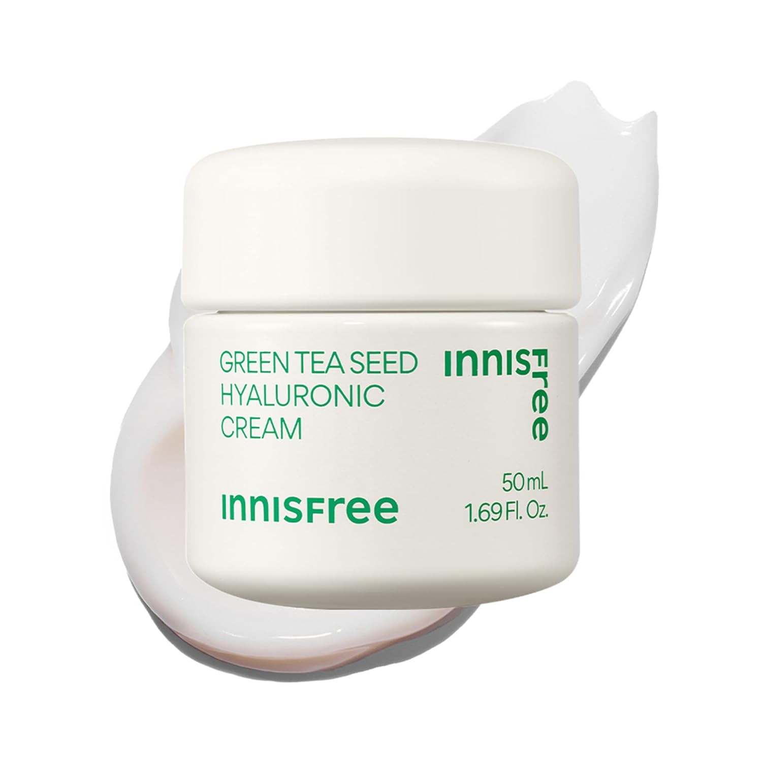 

Innisfree Green Tea Seed Hyaluronic Acid Cream 50ml Deep Hydration & Barrier Care Face Cream (Vegan Beauty)