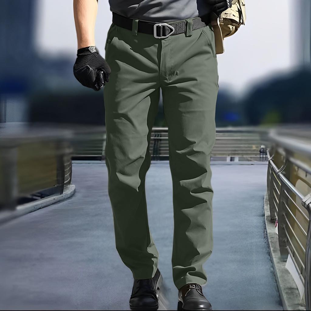 Men's  Work Pants Outdoor Work Fishing Camping Waterproof Wear-resistant Multi-Pocket Work Pants (Belt Not Included)