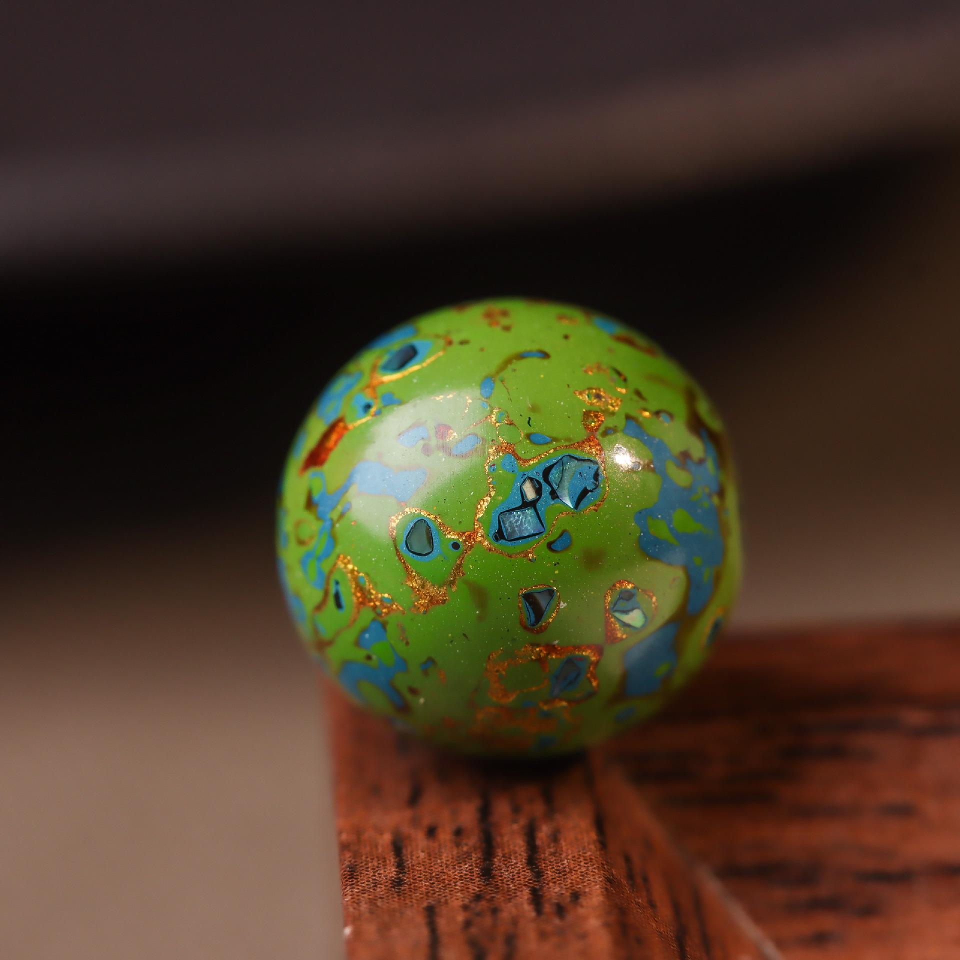 Lacquer Beads Multi-Treasure Bracelet with Mother-of-Pearl Inlay – Unisex Chinese Trend Style