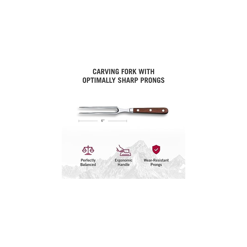 Victorinox Grand Maitre 15cm Carving Fork Wood Forged Professional Meat Tool