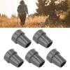 5PCS 22mm Single Angle Cane Tips Imitation Tire Texture Preservative Nonslip Rubber Translucent 7Celsius8in Crutch Tips for Cane