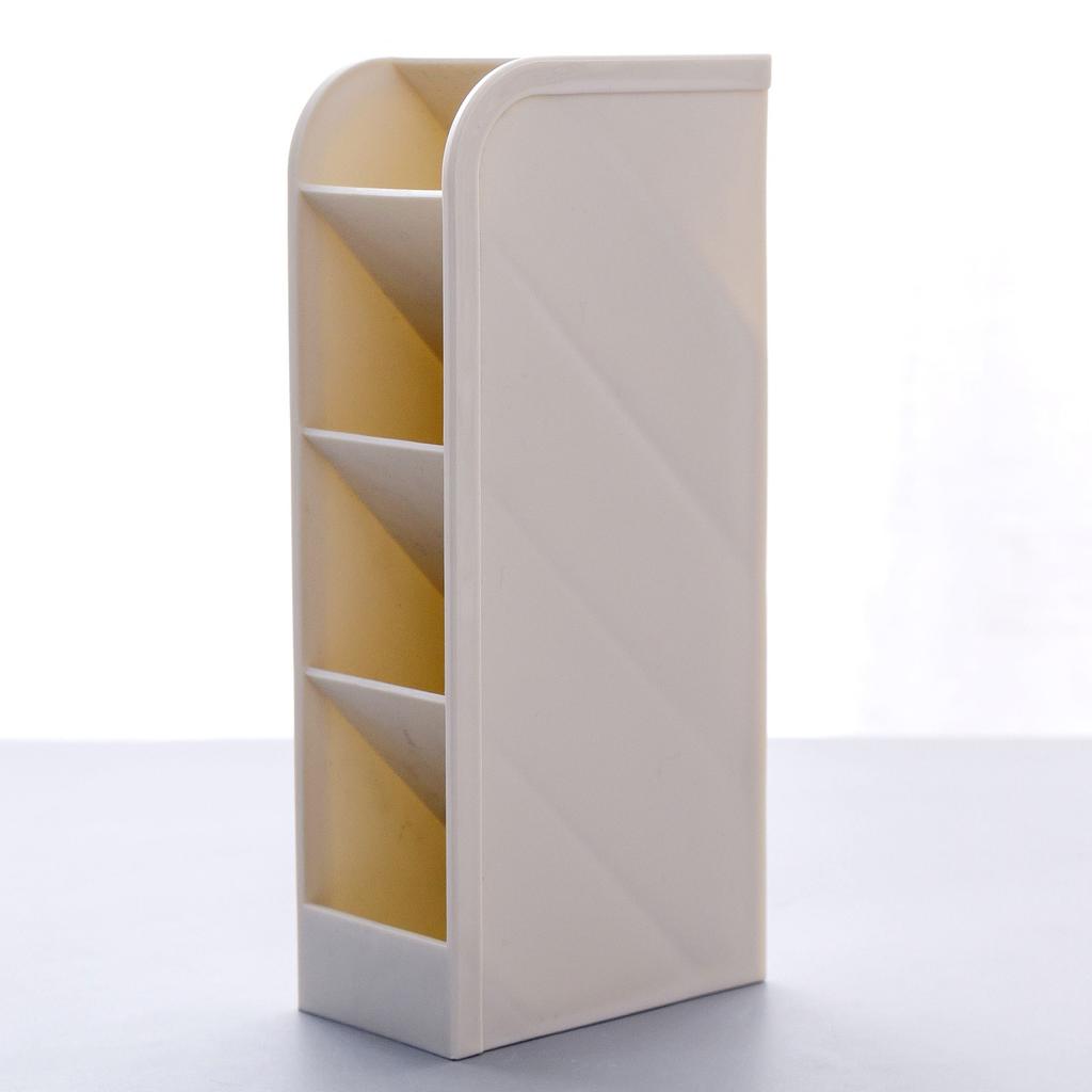 Four-compartment Slanted Insertion Pen Holder Desktop Storage Pen Holder Compact and Multi-functional Pen Holder
