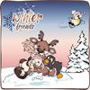 NICI stuffed sitting stuffed Johnt brown animal, animal, reindeer, stylish, interior, winter, classic, 54cm,