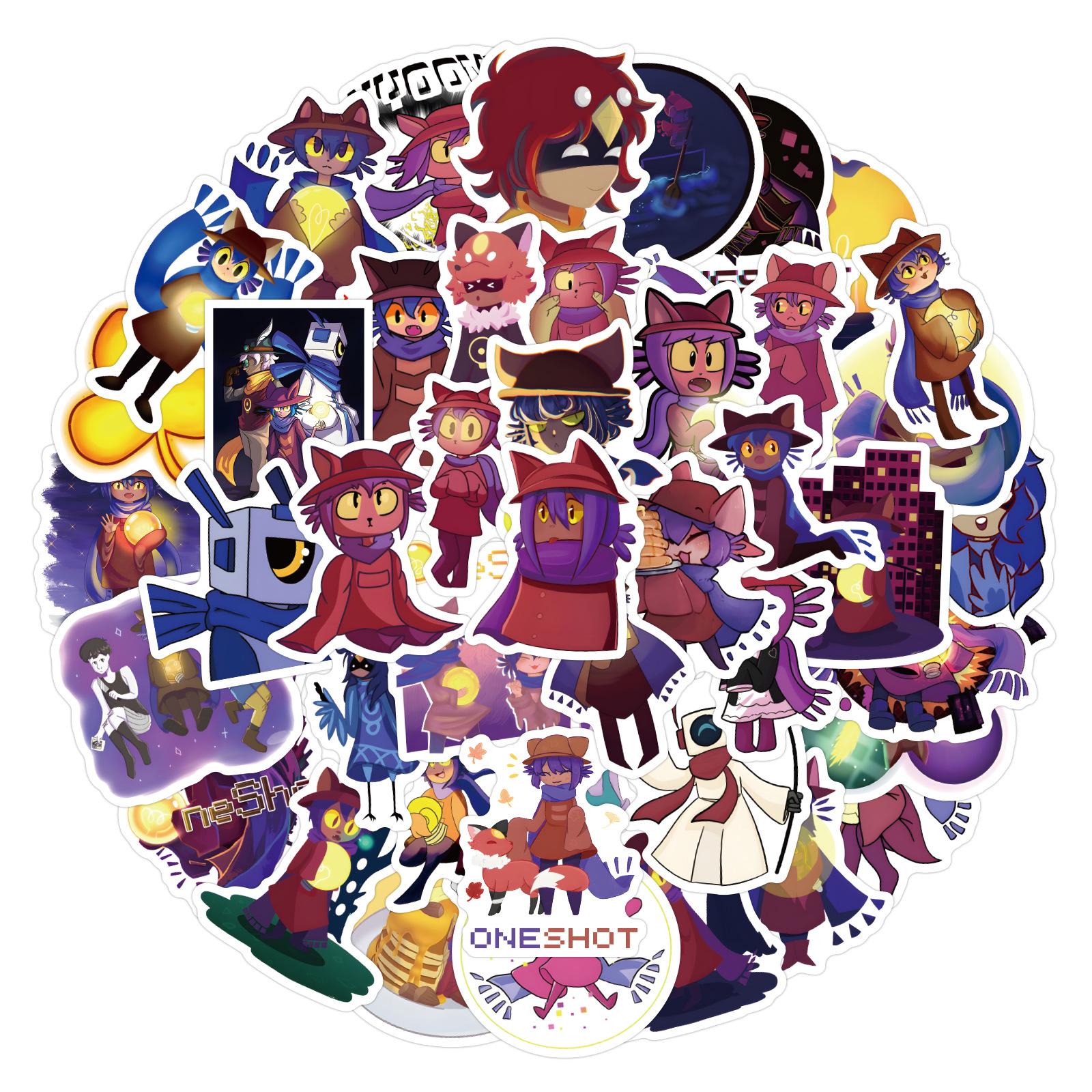 

60 New Oneshot Graffiti Stickers Decorate Notebook Suitcase Personality Stickers