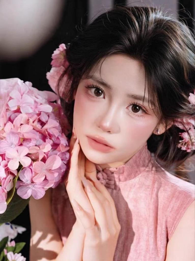 Retro Pink Qipao Photo Studio Clothing – Chinese Style