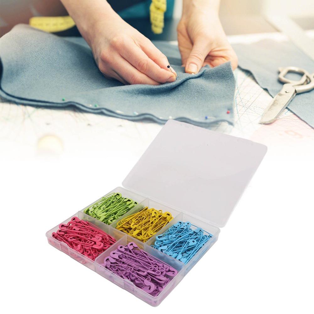 650Pcs Steel wire Candy Colored Safety Pins Handmade DIY craft decoration Light green