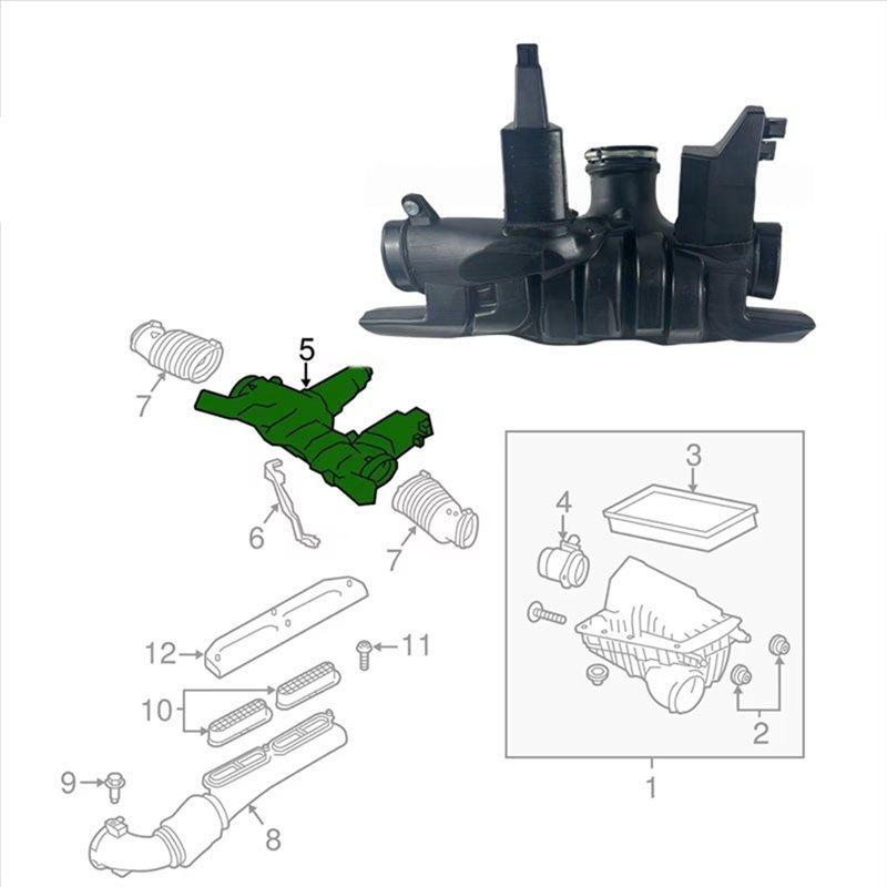 AUTO LR044457 Air Intake Duct Evolutor For Land Rover Discovery 3.0 L462 L405 2017-2020 Intake Manifold Air Evaporator