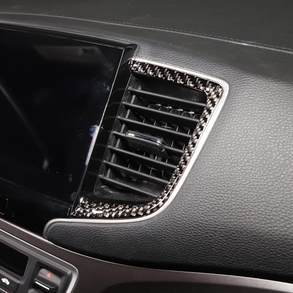Carbon Fiber Center Console Air Vent Frame Sticker For Honda Pilot 2016-