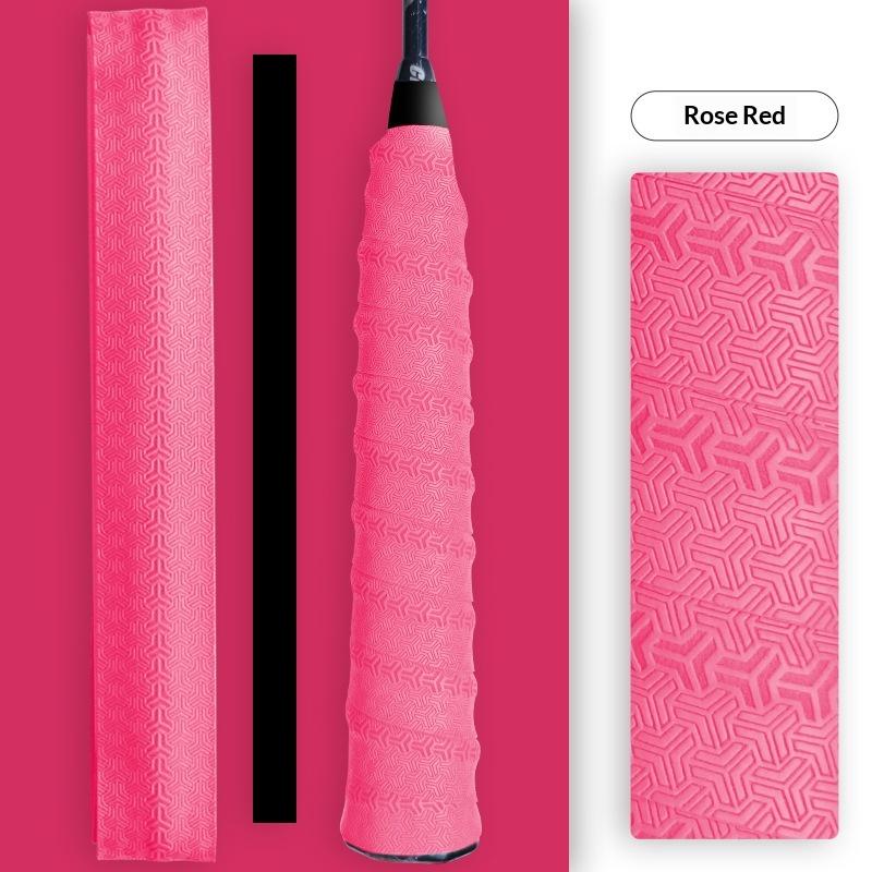 

Badminton Hand Rubber Anti-Slip Racket Grip Sport Overgrip Tape Tennis Overgrips Sweatband Racket Shock Absorption Grip Tape рожевий червоний колір