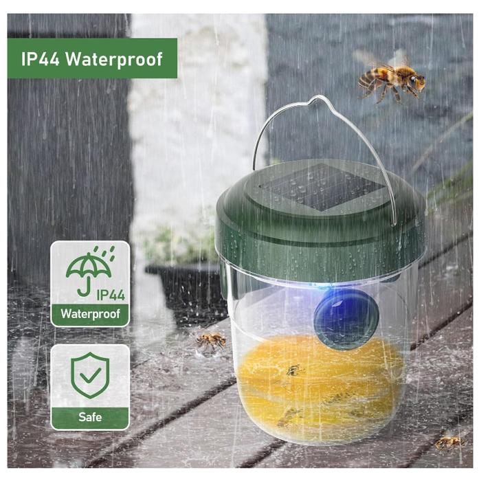 Asian Hornet Trap, Wasp and Hornet Trap Outdoor To Hang Alive Double Channel, Asian Hornet Trap Kit (2)
