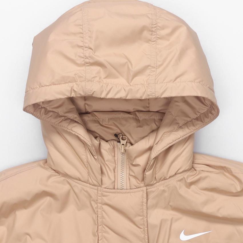Nike Therma-Fit Repel M65 Solid Color Hooded Loose Long Sleeve Cotton Jacket Women Jacket Khaki White DD4649-200