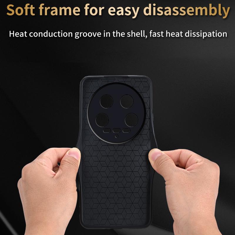 AZNS For Xiaomi 14 Ultra Case Pattern Leather+TPU Drop Protection Phone Cover