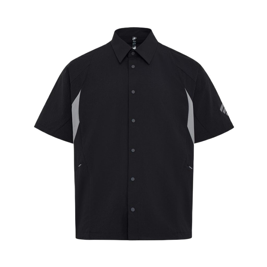 Adidas Shirts Men's Black Lapel Moderate KY5646