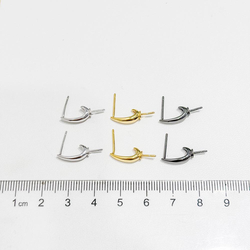 S925 Sterling Silver Stud Earring Mounts for 8-13mm Round Pearls 22180