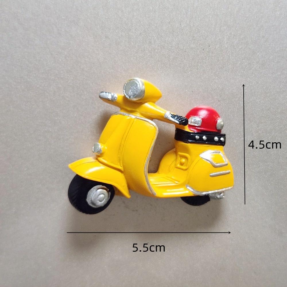 Car Motorbike Fire Balloon 3D Fridge Magnets Resin Refrigerator Magnets Sticker Handicraft Souvenir Gift Home Decoration