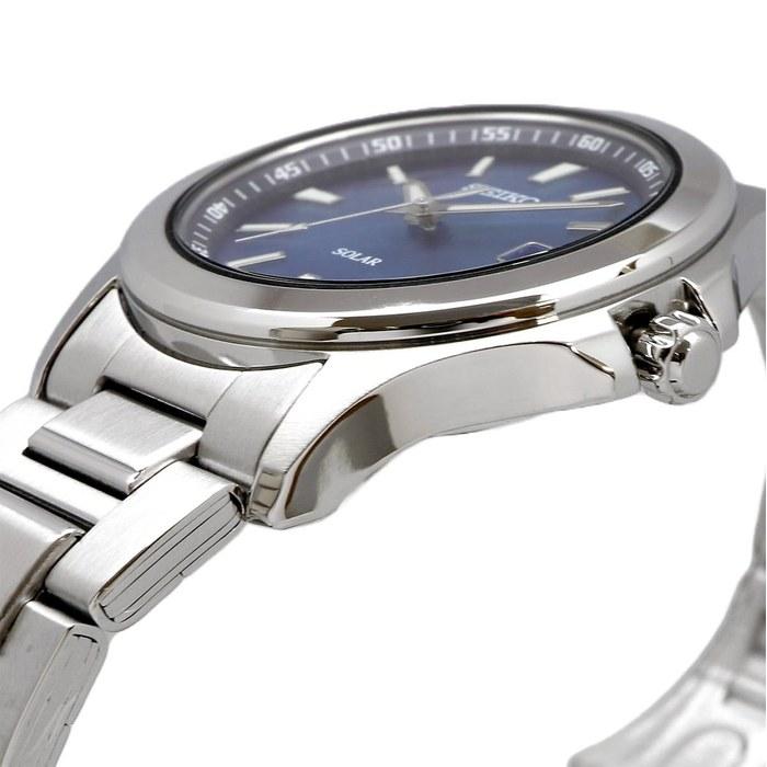 Seiko Solar Quartz Watch SBPN071 Silver Blue Men's