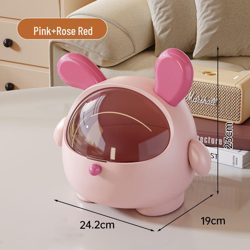 

Creative Cartoon Plastic Entrance Storage Box with Lid – Large Capacity Multi-functional Key and Household Organizer