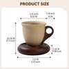 Ceramic Coffee Mug Set Cup Birthday Gift Milk with Saucer Tea for Women Men Hotel