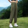 Women's Casual Solid Colour Elastic Waist Straight Casual Pants With Pockets