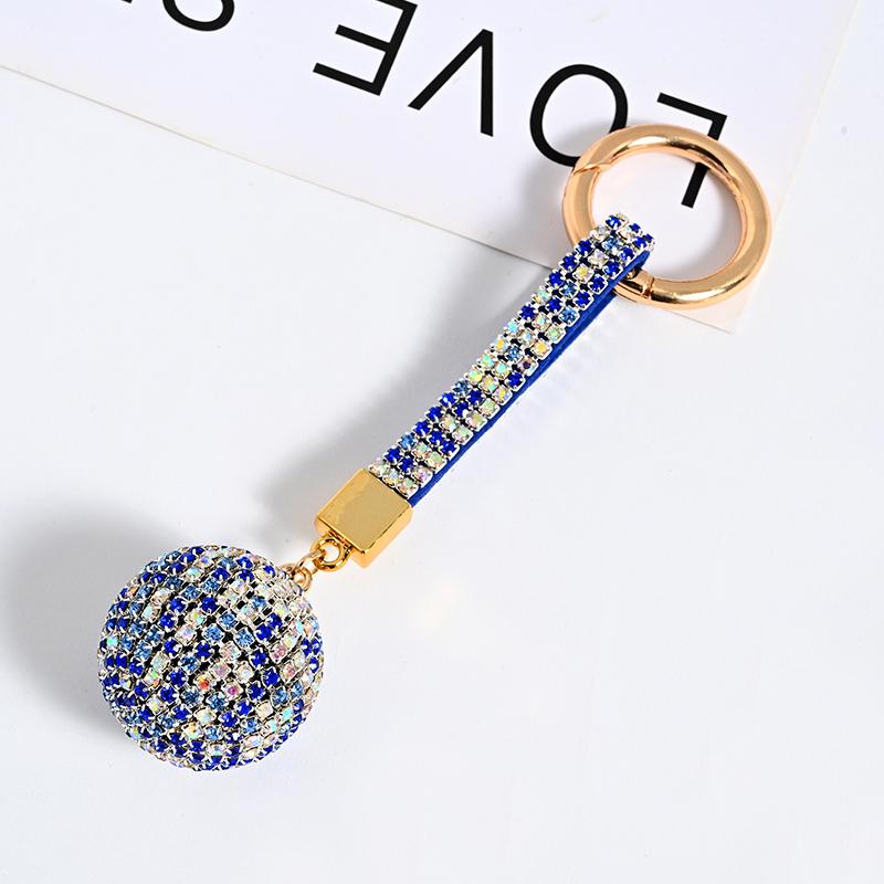 1PC Rhinestone Handbag Car Decor Key Ring Key Chain Ball HOT Crystal Diamante Pendant KeyChain Gift