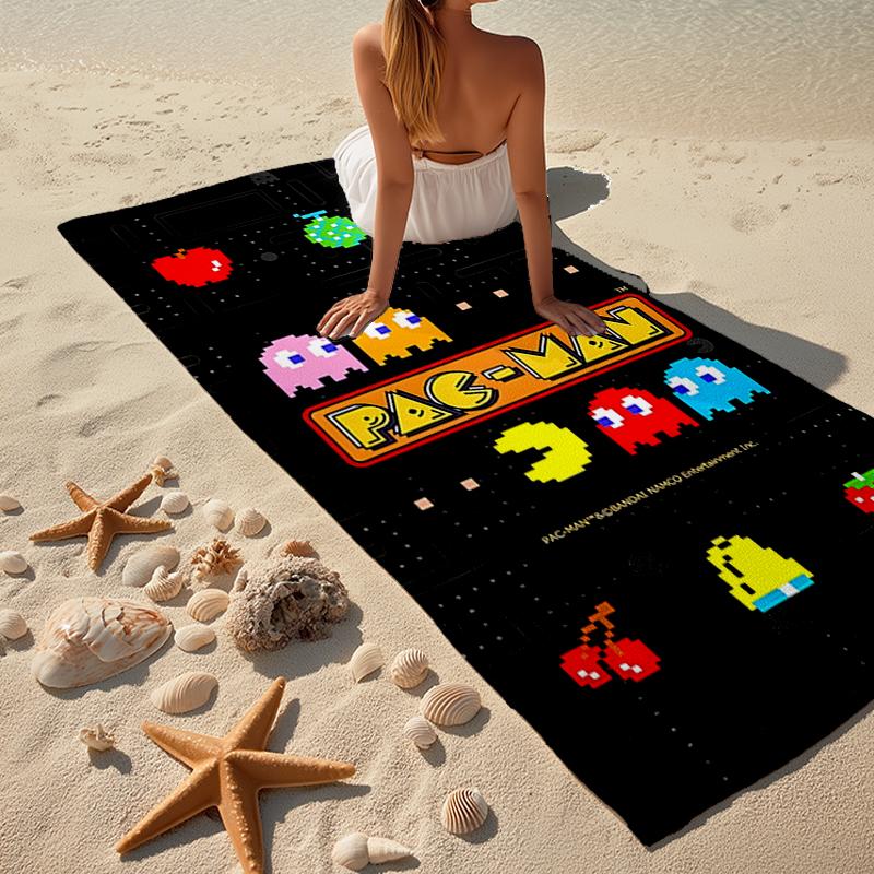 Pixel Game Fashion Beach Towel: Ideal for Summer Adventures Soft, absorbent and quick drying suitable for swimming and bathing