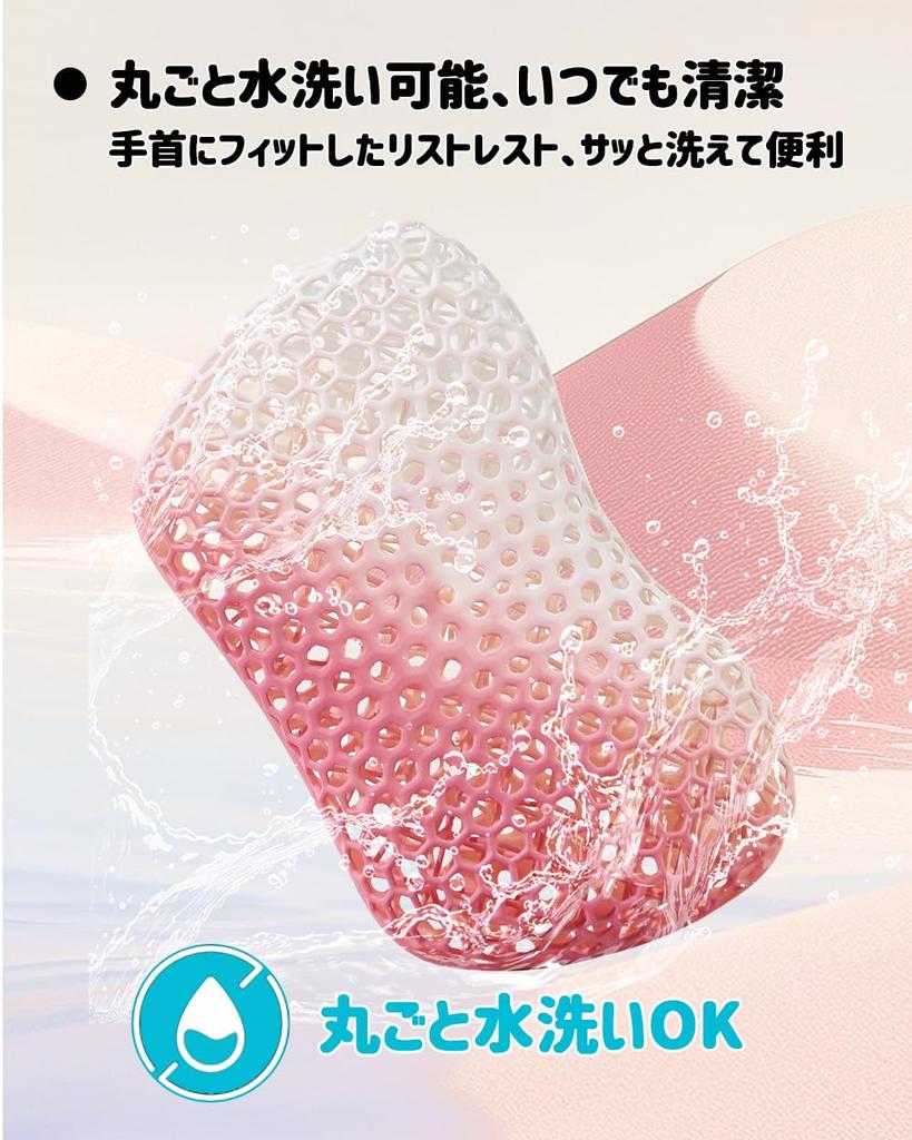 Wrist Rest, Honeycomb Structure Palm Rest, Mouse Wrist Support, Ultra-Breathable, Washable, Wrist Cushion, Fatigue Reduction, Ergonomic 3D Structure,