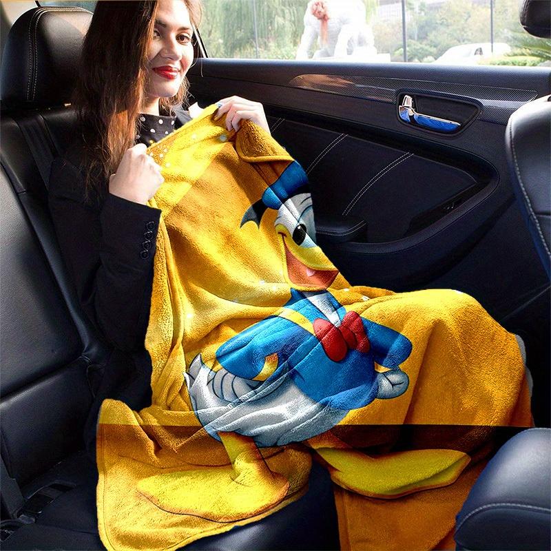 1pc, Donald Duck Throw Blanket Cozy & Warm for Home Decor, Couch Cover, Outdoor Use, Travel