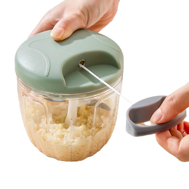 Ruční lis na česnek a sekáček - Malý domácí mačkač a sekáček na česnek pro dochucování a přípravu jídla