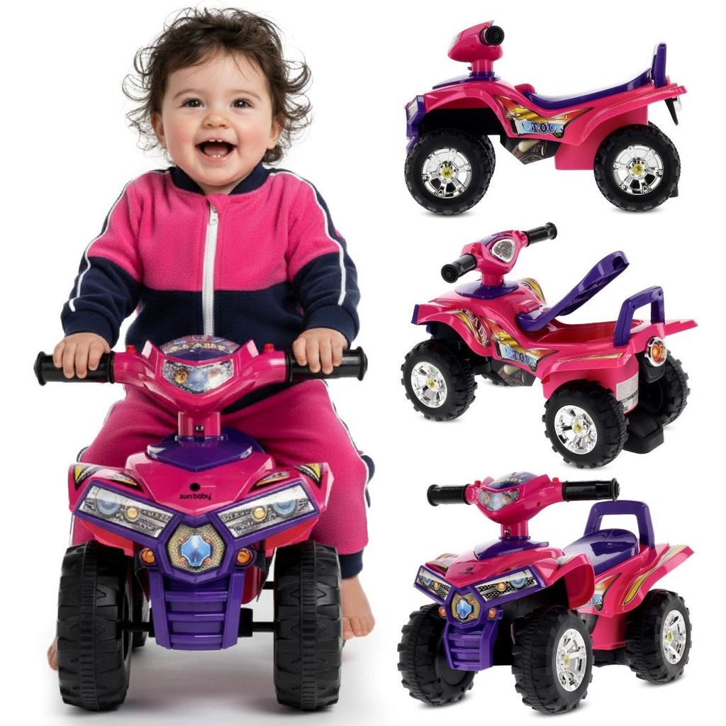 Ride-on Toy for a Child's First Birthday Purple Pink Quad