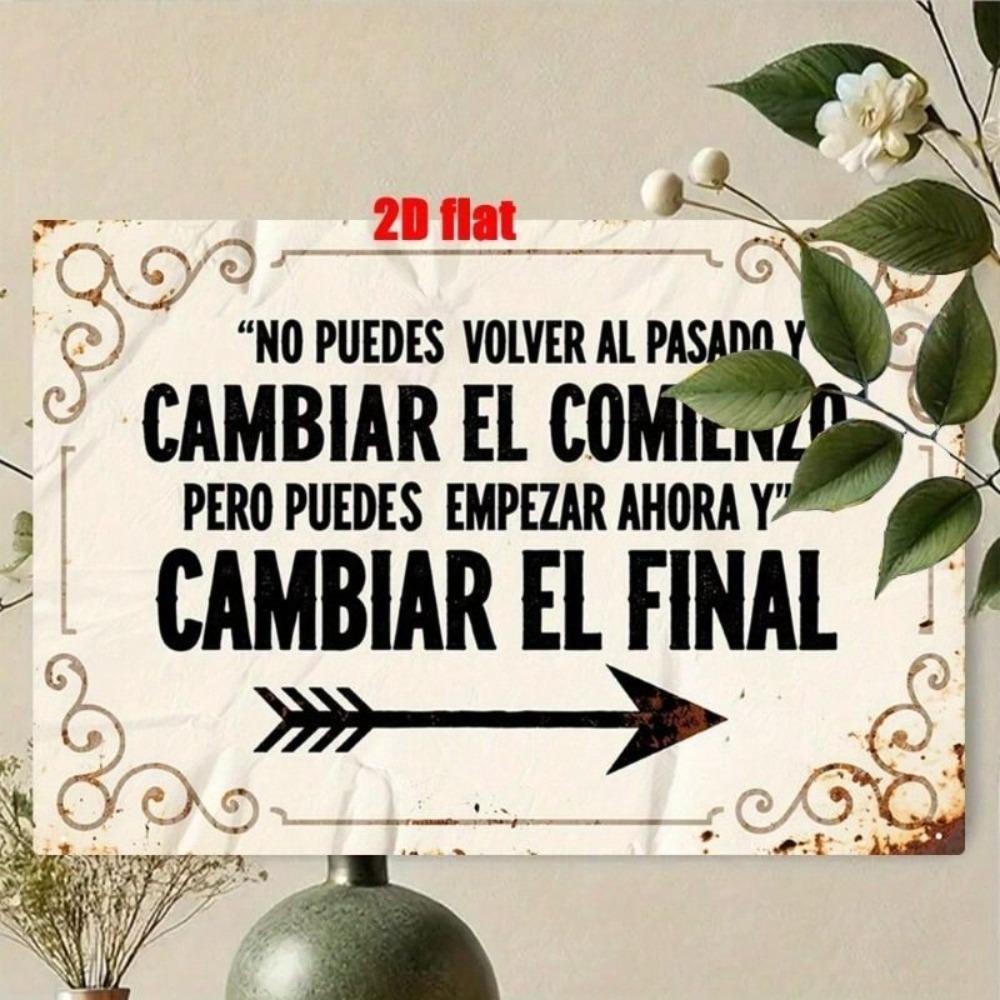 Vintage Spanish Style Metal Sign 20x30cm Bar Cafe Wall Decor