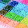 DIY Bohnen-Spleiß-Materialpaket Lochplatten-Bögen Aufbügel-Perlen Bastelset Lernspielzeug